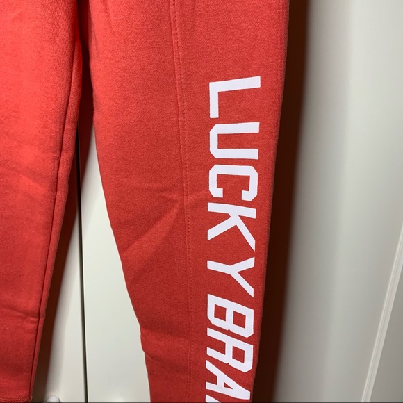 NWT Girl’s Lucky Brand Graphic Joggers - Picture 3 of 10